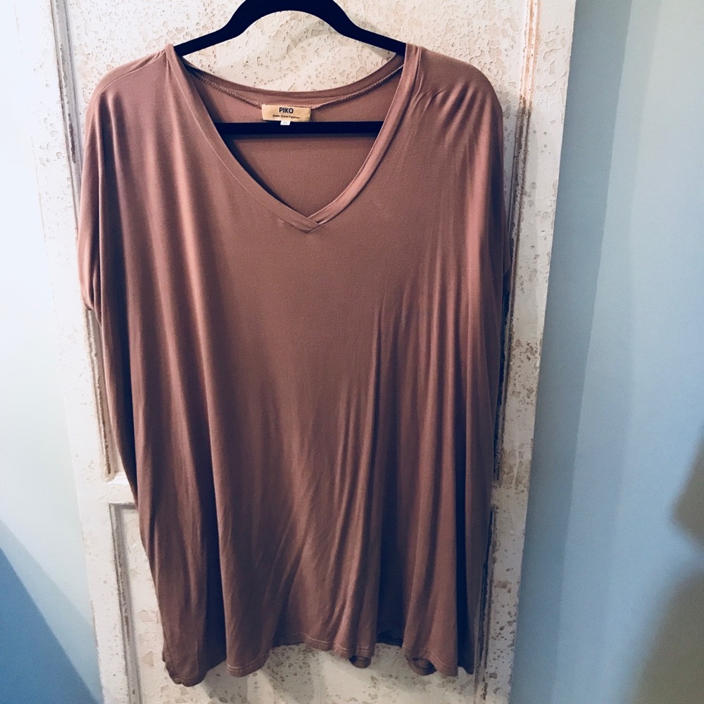 Piko Earth Fashion - Sand Short Sleeve Tunic